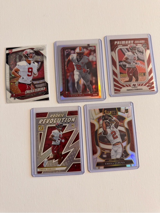 Panini Other - Panini Emeka Egbuka Trading Cards - Red, White